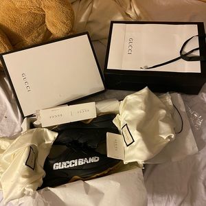 Gucci band sneakers size 8